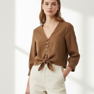 Joie women's linen blend top size XS